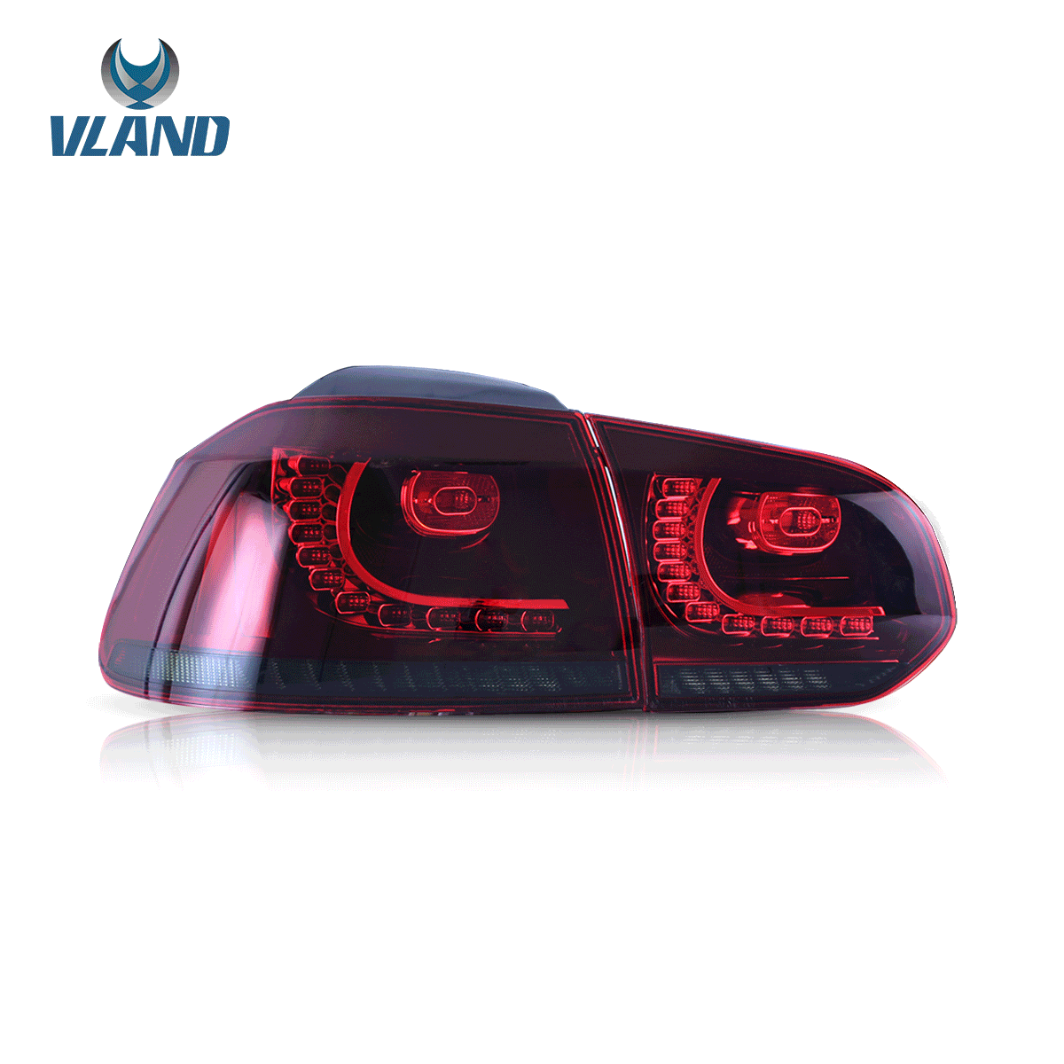 VLAND LED Tail lights For Volkswagen (VW) Golf 6 MK6 (TSI GTI R TDI GTD LPG) 2008-2014 With Sequential indicators[E-MARK] - Image 10