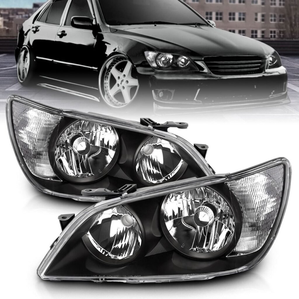 Lexus IS300 01-05 Crystal Headlights Black