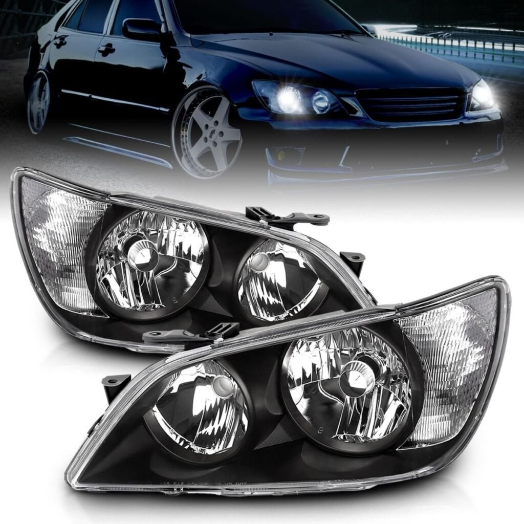 Lexus IS300 01-05 Crystal Headlights Black