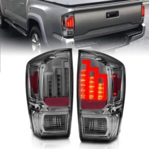 Toyota Tacoma 16-22 Led Tail Light With Chrome Housing Smoke Lens - Image 1