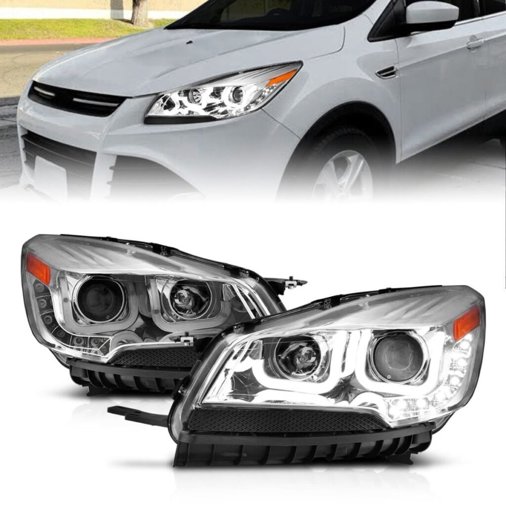 Ford Escape 13-16 Projector U-bar Headlights Chrome
