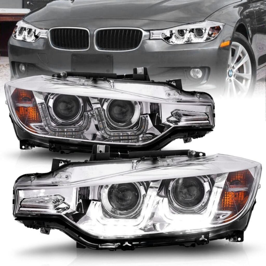 BMW 3 Series F30 4DR 12-15 Projector Headlights U-bar Chrome
