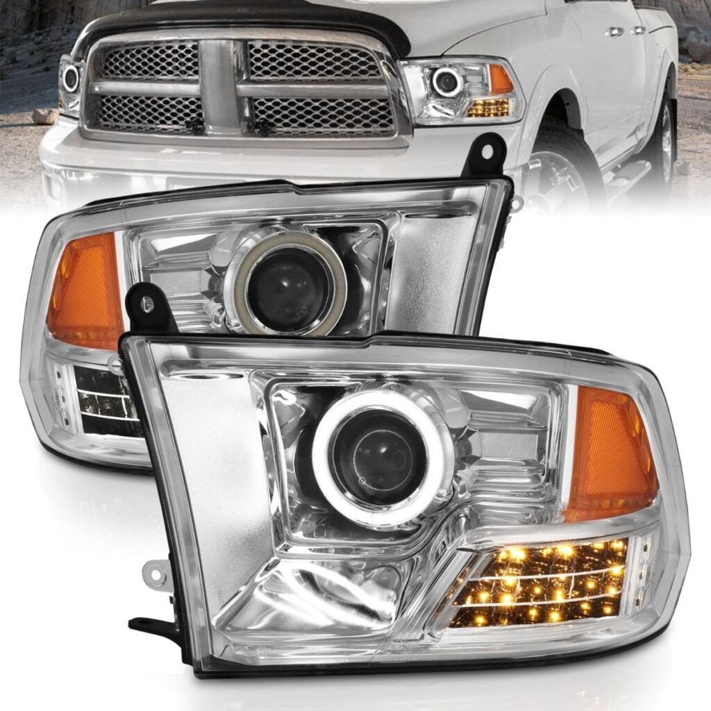 Dodge Ram 1500 09-18 / Ram 2500/3500 10-18 Projector Headlights Chrome