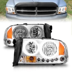 DODGE DAKOTA 97-04 / DURANGO 98-03 HEADLIGHTS CHROME - Image 1