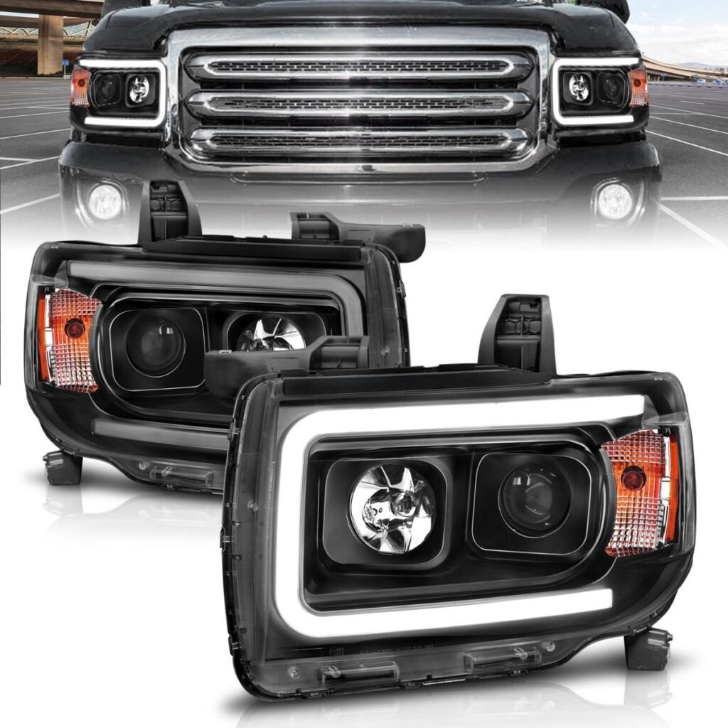 GMC Canyon 15-19 Projector Plank Style Headlight W/ Black Housing