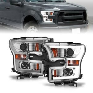 Ford F-150 15-17 Projector Plank Style Headlight Chrome(for Halogen Models Only) - Image 1
