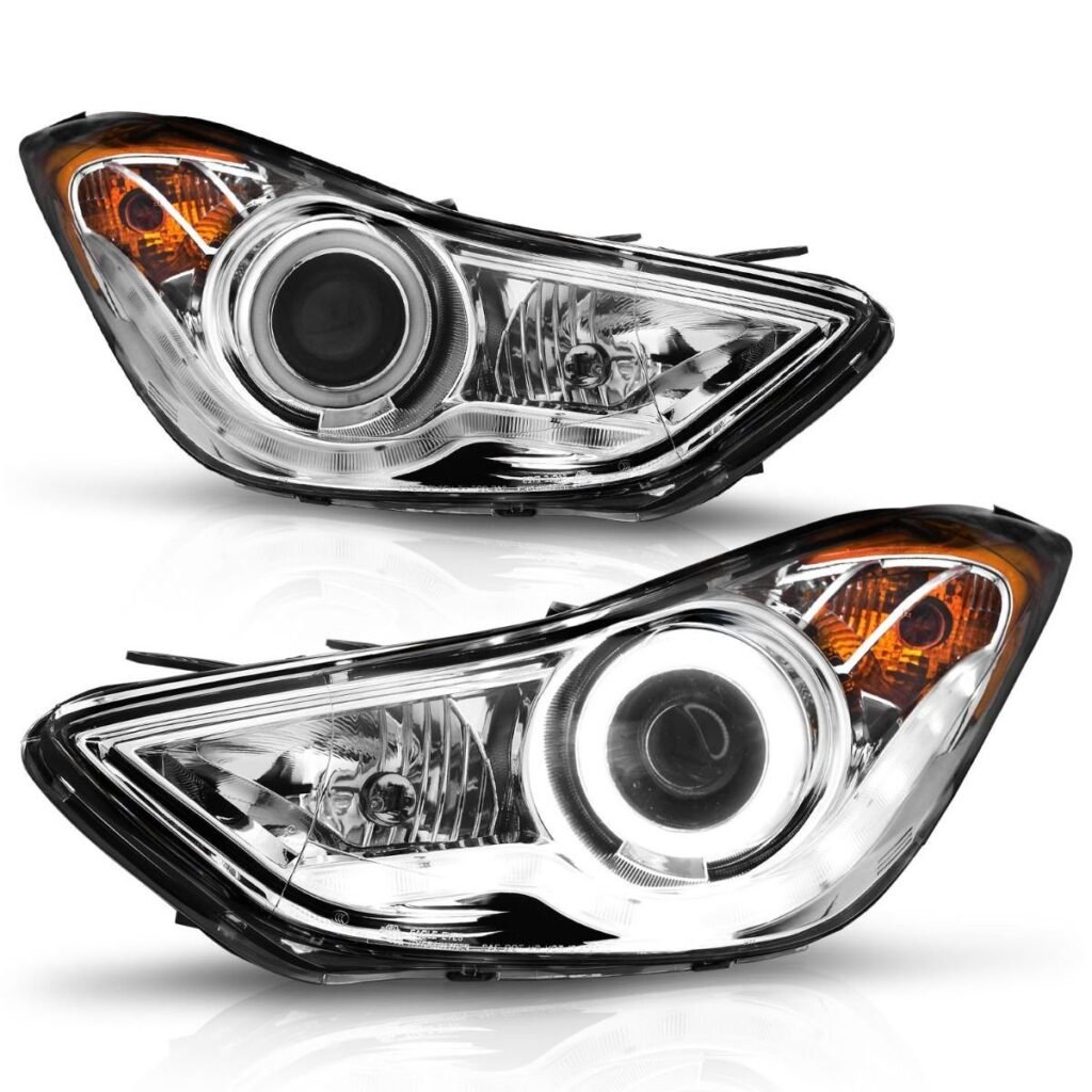Hyundai Elantra 11-13 Projector Headlights Chrome