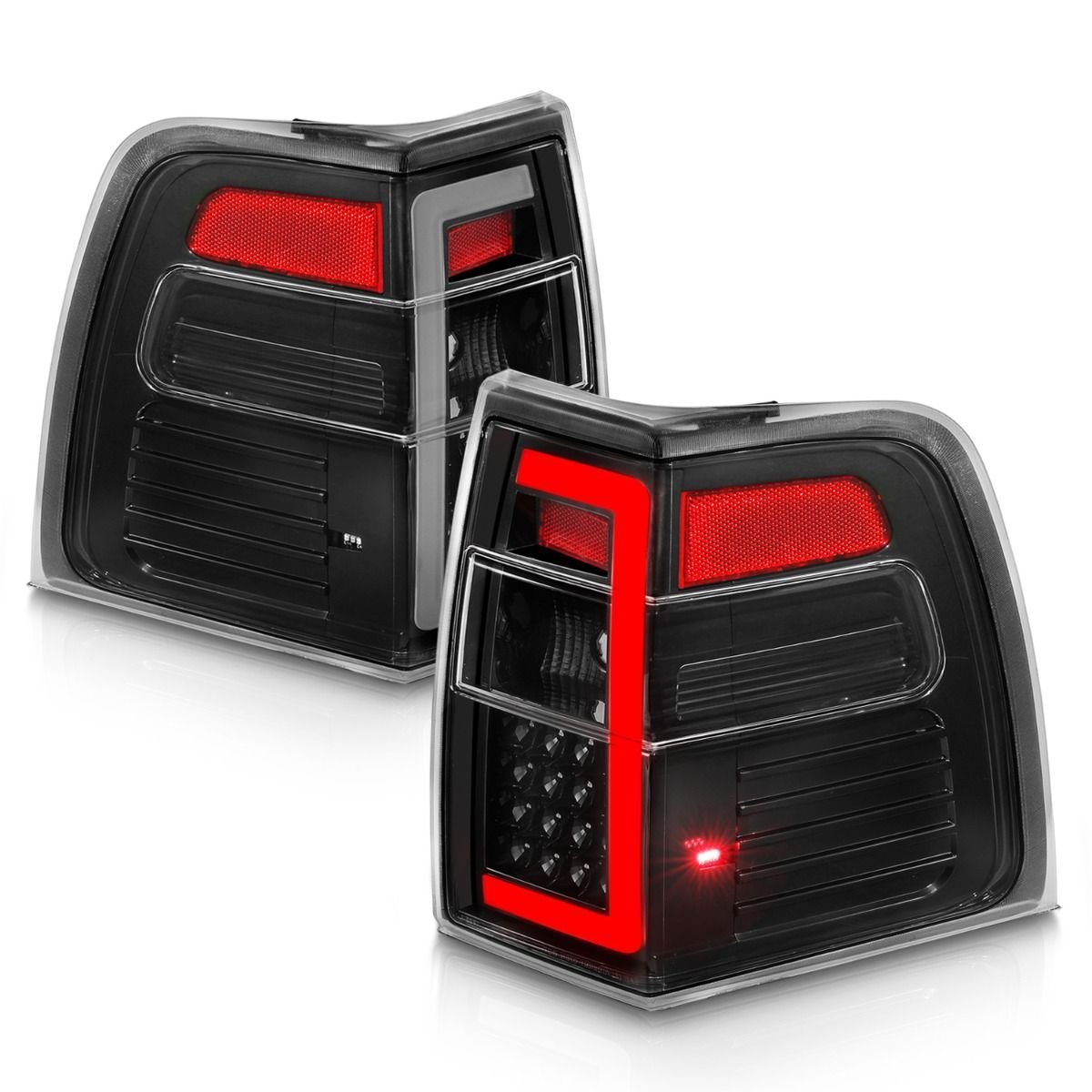 Ford Expedition 07-17 Led Tail Lights Black Housing Clear Lens - Image 2