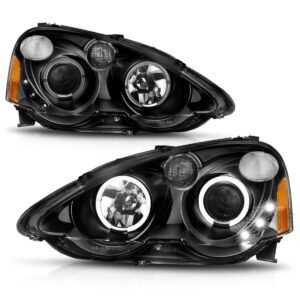 Acura RSX 02-04 Projector Led Halo Headlights Black - Image 2