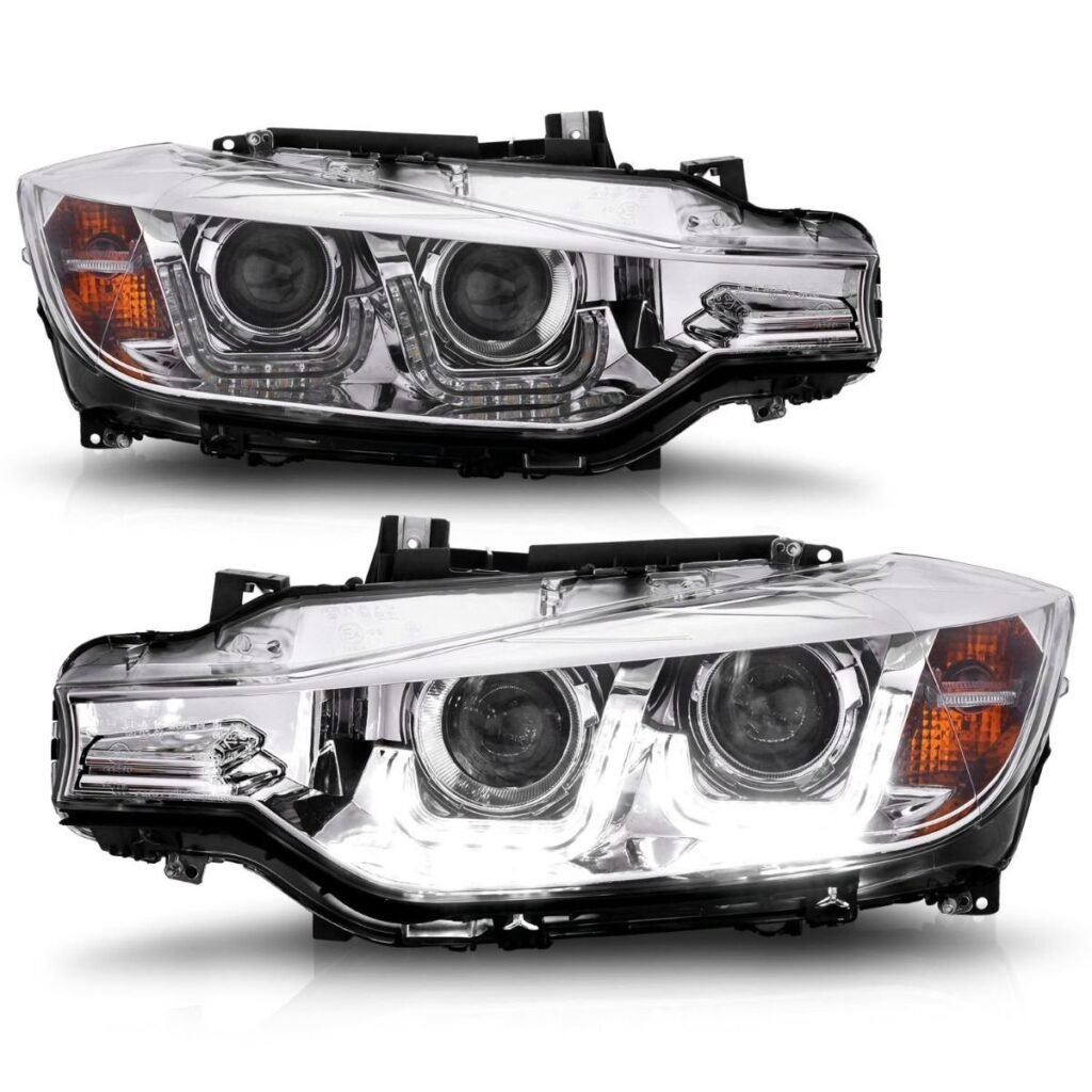 BMW 3 Series F30 12-15 4DR Projector Headlights U-bar Chrome