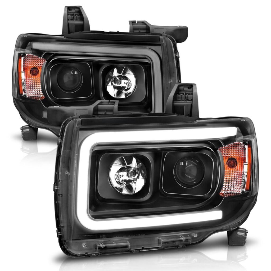GMC Canyon 15-19 Projector Plank Style Headlight W/ Black Housing