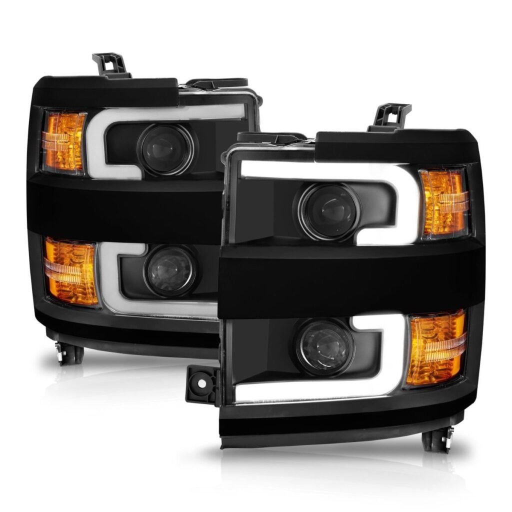 Chevy Silverado 15-19 2500dh/3500hd Projector Plank Headlight - Black