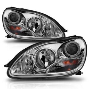 MBZ S Class W220 S430/S450/S500/S550/S600/S55 Amg 00-05 Projector Headlights Chrome - Image 2