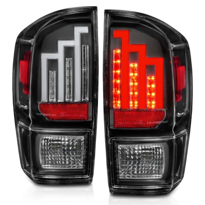 Toyota Tacoma 16-22 Led Tail Lights With Black Housing