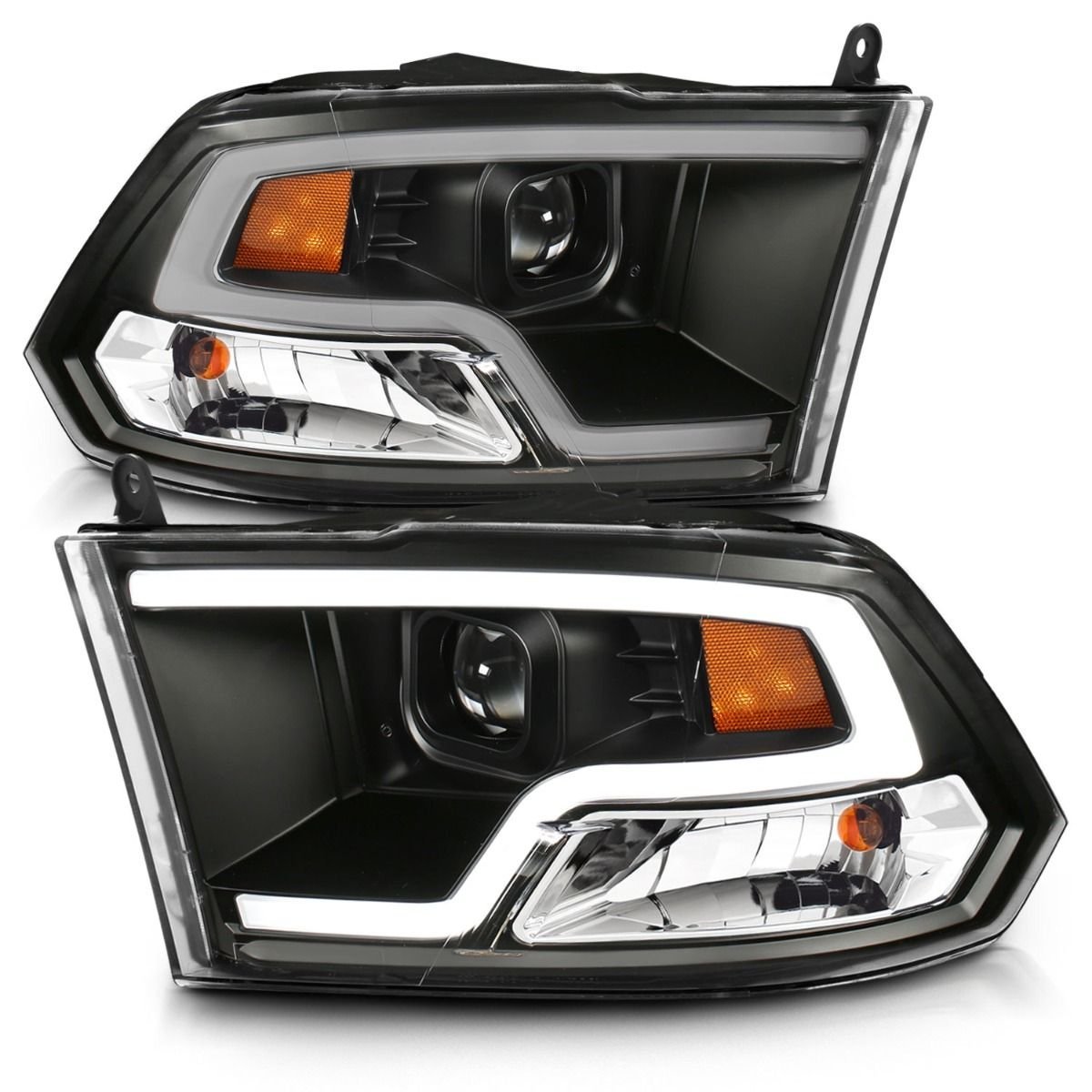 Dodge Ram 1500 09-18 /ram 2500/3500 10-18 Projector Plank Style Headlights Black Clear Amber (for Non-projector Models) - Image 2