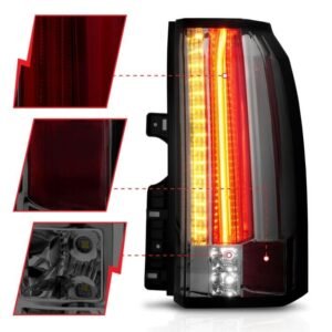 GMC Yukon/ Xl / Denali 15- 19 Led Tail Lights W/ Smoke Lens - Image 3