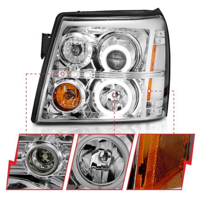 Cadillac Escalade / Escalade ESV 02-06 Projector Headlights - Chrome