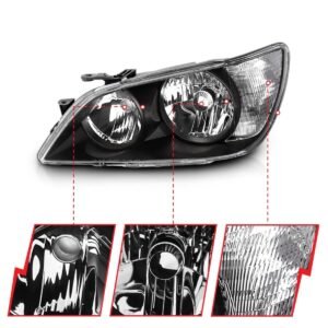 Lexus IS300 01-05 Crystal Headlights Black - Image 2