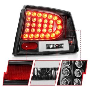 Dodge Charger 06-10 Led Tail Lights Black - Image 3