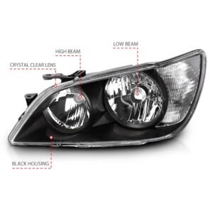 Lexus IS300 01-05 Crystal Headlights Black - Image 3