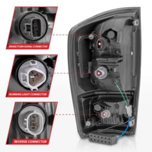 Toyota Tacoma 16-22 Led Tail Light With Chrome Housing Smoke Lens - Image 5