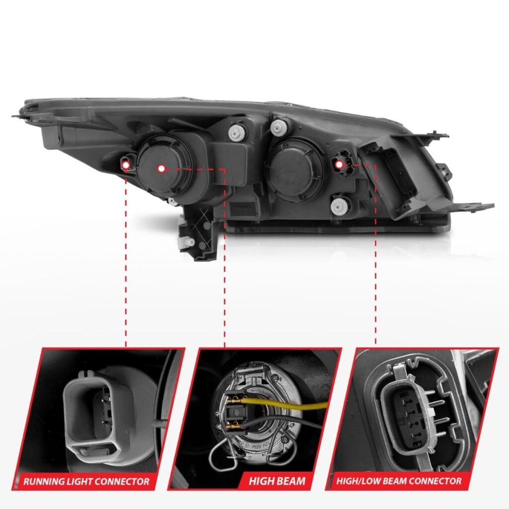 Ford Escape 13-16 Projector U-bar Headlights Chrome
