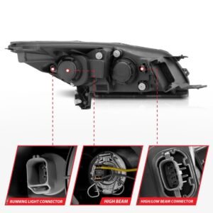 Ford Escape 13-16 Projector U-bar Headlights Chrome - Image 5