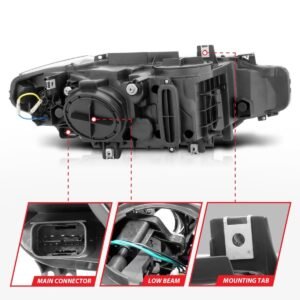 BMW 3 Series F30 4DR 12-15 Projector Headlights U-bar Chrome - Image 5