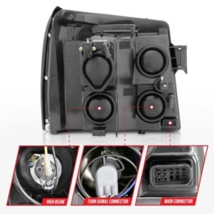 Cadillac Escalade / Escalade ESV 02-06 Projector Headlights - Chrome - Image 5