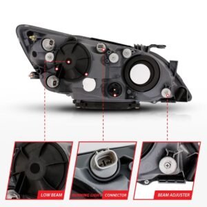 Lexus IS300 01-05 Crystal Headlights Black - Image 4
