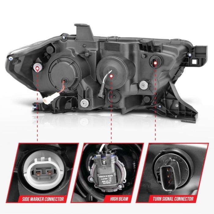Toyota Tacoma 16-22 Projector Plank Style Headlights Chrome