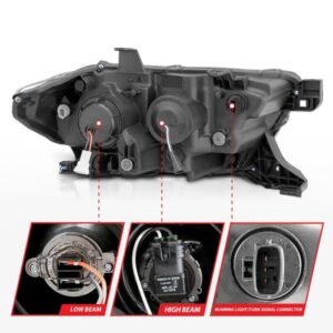 Toyota Tacoma 16-22 Projector Plank Style Headlight Black - Image 5