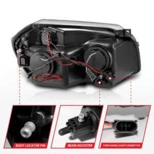 Dodge Magnum 05-07 Projector Headlights Chrome W/ Rx Halo - Image 5