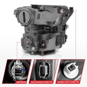 Ford F-150 15-17 Projector Plank Style Headlight Black - Image 5
