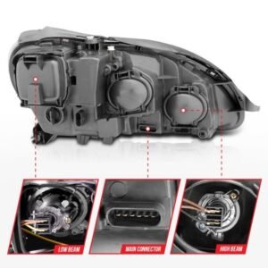 MBZ S Class W220 S430/S450/S500/S550/S600/S55 Amg 00-05 Projector Headlights Chrome - Image 5
