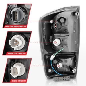 Toyota Tacoma 16-22 Led Tail Lights With Black Housing - Image 5