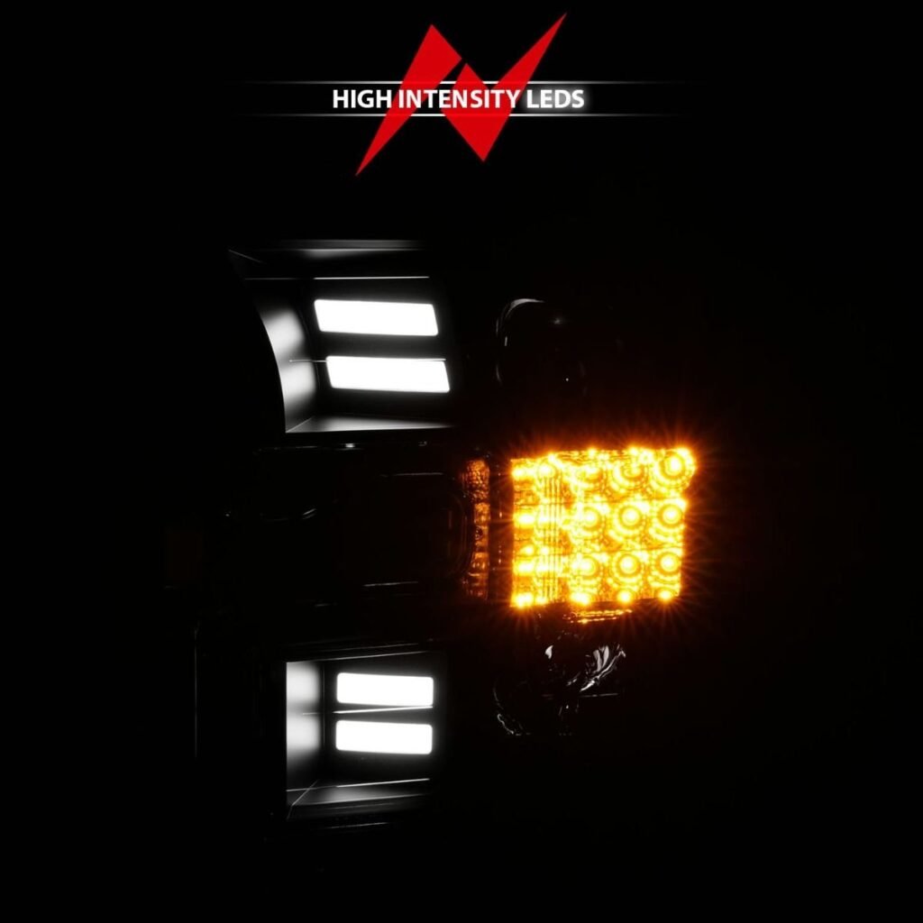 Ford F-150 15-17 Projector Light W/ Bar Style Light Black Housing