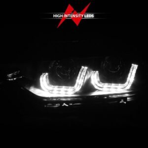 BMW 3 Series F30 12-15 4DRr Projector Headlights U-bar Black - Image 6