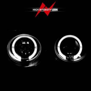 Acura Integra 94-97 Projector Halo Headlights Black - Image 6