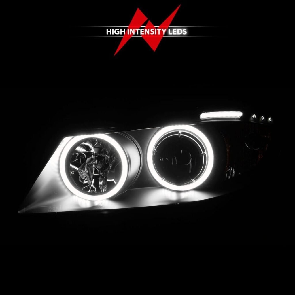 BMW 3 Series E90/E91 06-08 Projector Headlights Black