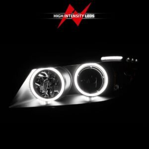 BMW 3 Series E90/E91 06-08 Projector Headlights Black - Image 6