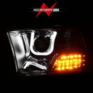 Dodge Ram 1500 09-18 / Ram 2500/3500 10-18 U-bar Projector Headlights Chrome - Image 6