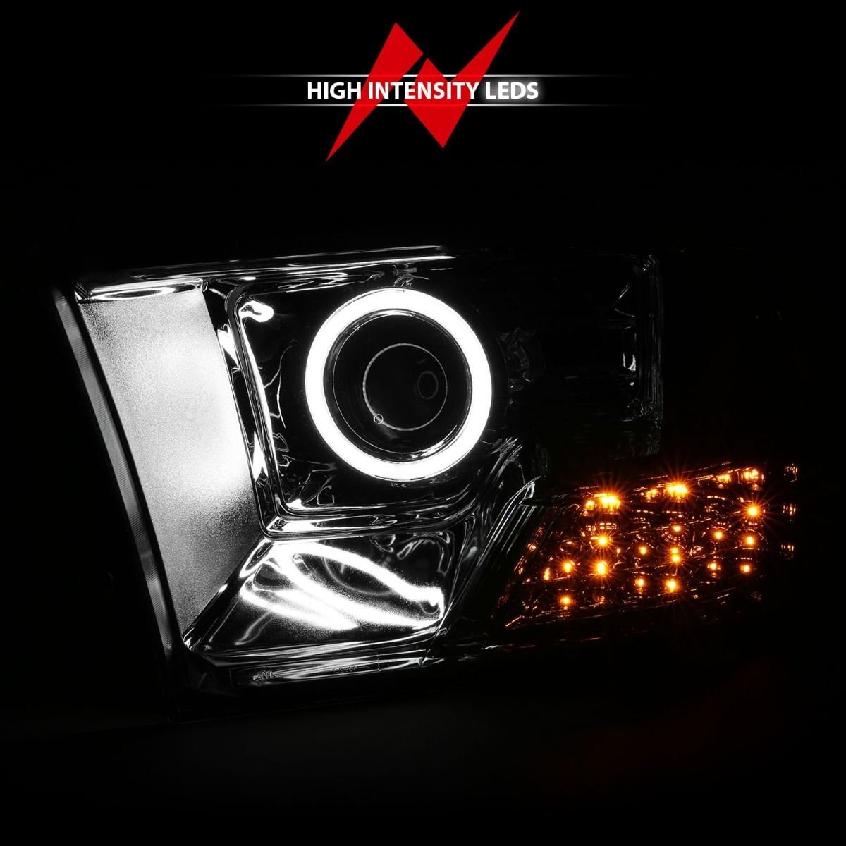 Dodge Ram 1500 09-18 / Ram 2500/3500 10-18 Projector Headlights Chrome - Image 6