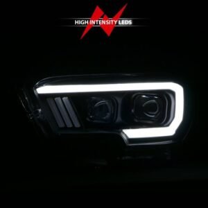 Toyota Tacoma 16-22 Projector Plank Style Headlight Black - Image 6