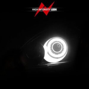 Mitsubishi Lancer 04-07 Projector Headlights Black W/ Rx Halo - Image 6
