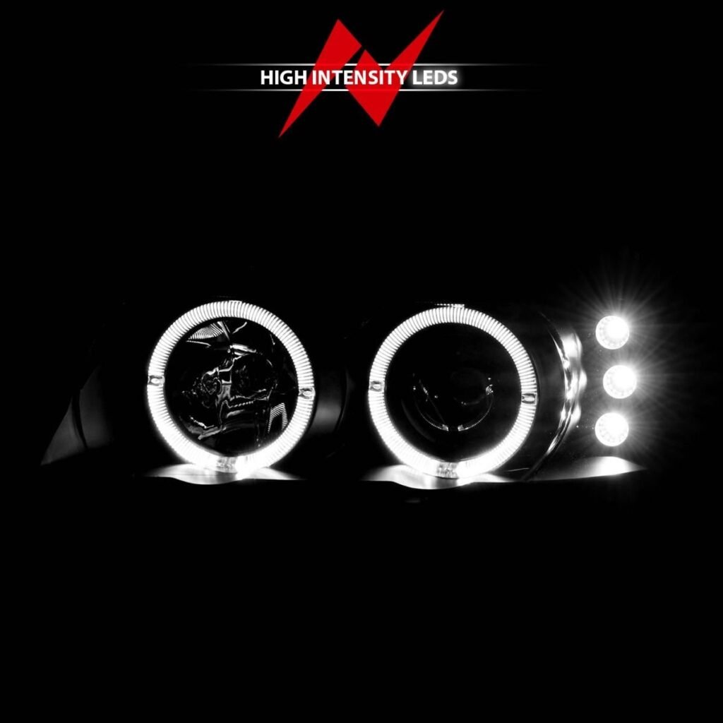 Ford Mustang 99-04 Projector Headlights Black Housing