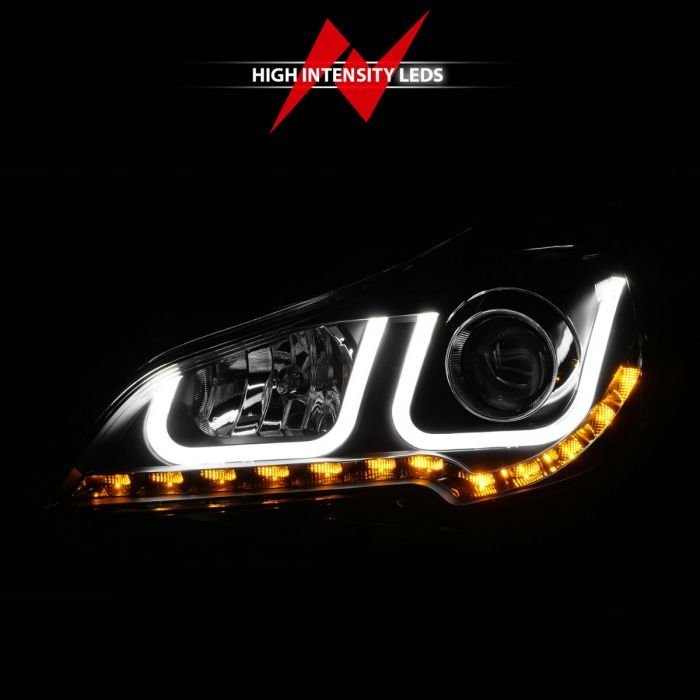 Subaru Outback / Legacy 10-12 Projector Headlights W/ U-bar Light Black Housing