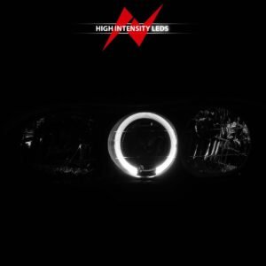 CHEVY CAMARO 98-02 CRYSTAL HALO HEADLIGHTS BLACK - Image 6