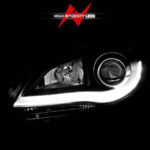Ford Focus 12-14 Projector Plank Style Headlights Black - Image 6