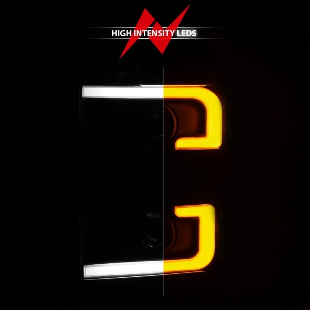 Chevy Silverado 15-19 2500hd/3500hd Projector Switchback Headlight - Black